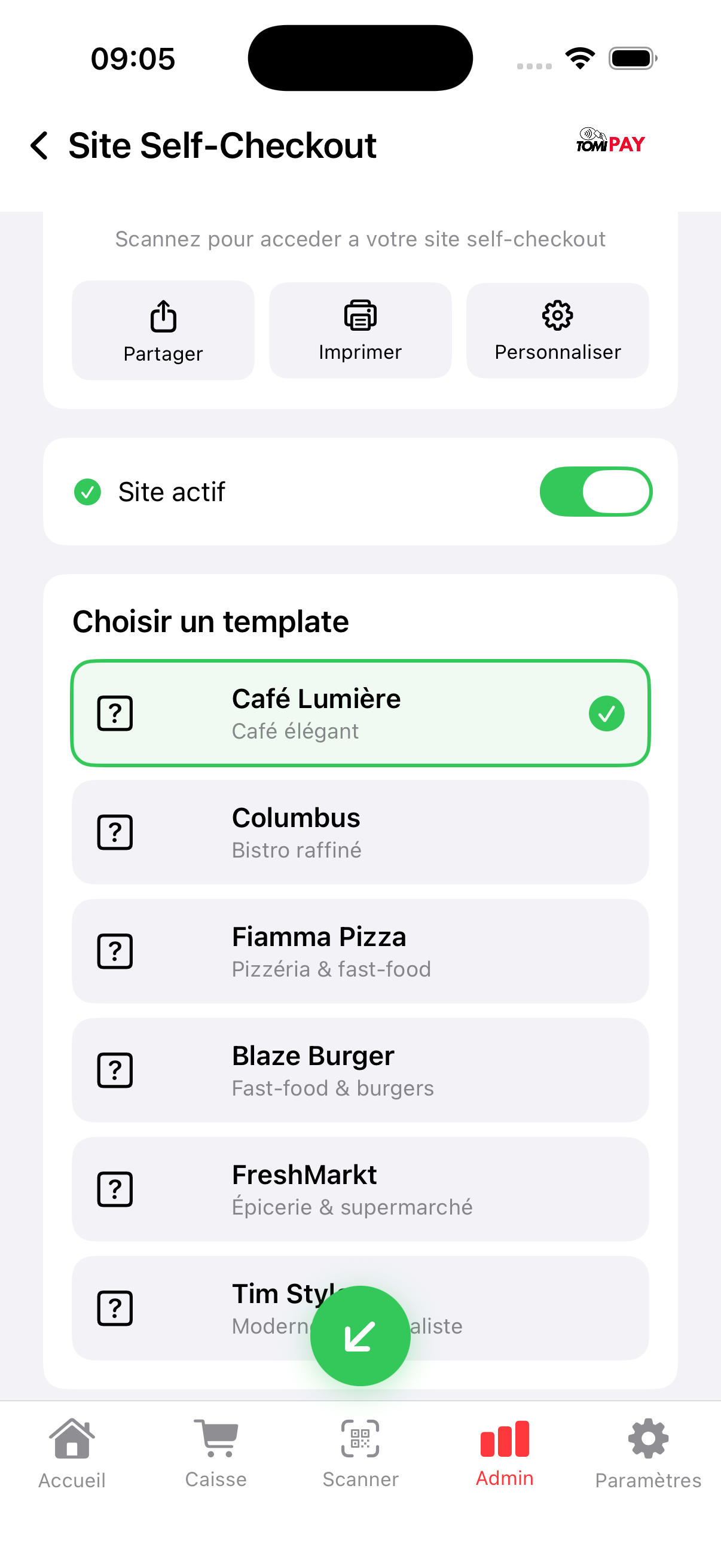 Templates par métier